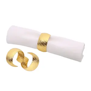 Acrylic Napkin Ring Designer Custom many Colors Napkin Holder Chain Napkin Rings for Party Table Decoration