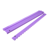 Support de Mahjong à glissement fluide en acrylique premium, système de jeu de Mahjong, poussoir de Mahjong festonné violet lavande rêveur