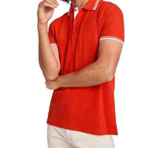 เสื้อโปโลผ้าฝ้ายหนานุ่มสำหรับผู้ชาย สไตล์ลำลอง เล่นกอล์ฟ ออกกำลังกาย ไม่มีแบรนด์ พร้อมขายส่ง - Product Image 2