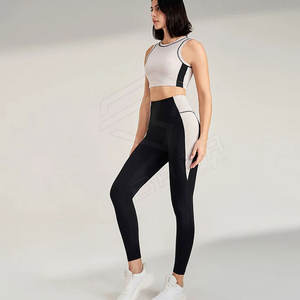 Conjunto de yoga sólido de talla grande para mujer, ropa deportiva para gimnasio, diseño sublimado informal de gran tamaño - Product Image 2