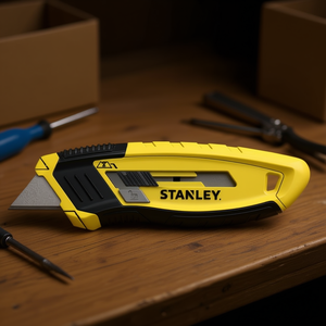 Couteau à lame rétractable Stanley avec curseur latéral, couteaux de qualité supérieure - Product Image 3