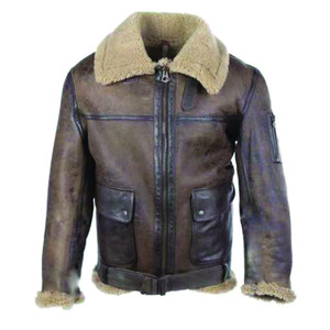 เสื้อแจ็คเก็ตหนัง PU ดีไซน์เองสำหรับผู้ชาย สไตล์วินเทจเท่ๆ สำหรับฤดูหนาว - Product Image 4