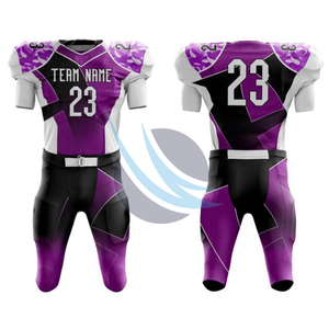 Camiseta de fútbol americano de poliéster 100% hecha a medida, uniforme, ropa deportiva transpirable, diseño de alta calidad, tu propio conjunto impreso - Product Image 1