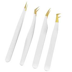 Pinzas de Acero Inoxidable Profesionales Rosadas con Logotipo Personalizado, Pinzas para Extensión de Pestañas de 90 Grados, Herramientas de Precisión con Puntas de Fibra Duraderas - Product Image 6