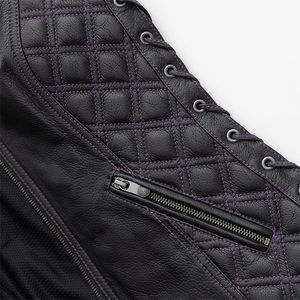 Chaleco de Motociclista para Mujer, de Cuero Genuino, Invernal, Impermeable, Ecológico, Transpirable, Ajustado y Térmico - Product Image 4