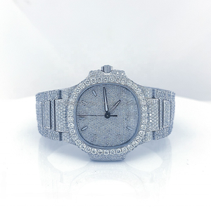 Reloj de Diamantes Moissanite VVS de Primera Calidad, Completamente Cubierto de Piedras, para Hombre, Envío Gratuito Directo del Fabricante - Product Image 1