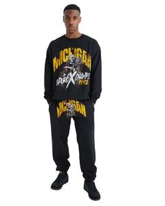 Nuevos Chándales Deportivos Personalizados con Bordado de Araña 2026/27 para Hombre, Corte Ajustado, Algodón, Estilo Cargo, Sudaderas con Capucha y Pantalones Deportivos para Hombre - Product Image 3