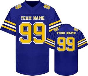 Personalizar camiseta de fútbol americano sublimado cosido bordado Rugby Deportes Fútbol camisetas de fútbol - Product Image 4