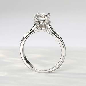 Jeulia <b>Solitaire</b> Round Cut Sterling <b>Silver</b> Fashion <b>Ring</b> - Product Image 5