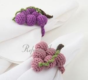 Anneaux de serviette en coton crocheté de qualité supérieure avec support décoratif fantaisie pour la table, idéal pour les banquets, les hôtels et l'exportation de mariage - Product Image 6