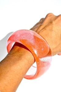 Chunky Bijoux Déclaration Résine Bracelet Haute Qualité Lucite Manchette Bracelet Surdimensionné Résine Bracelet Ensemble Empilable Poignet Bijoux - Product Image 6