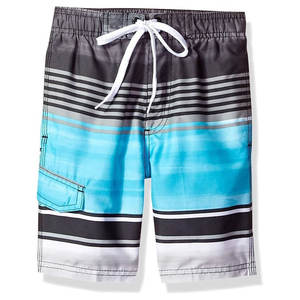 Pantalones cortos de baño de cintura media sólidos de poliéster 100% informales para hombre con bolsillos transpirables de secado rápido para correr uso en el gimnasio - Product Image 1