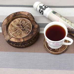 Sous-verres en bois classiques élégants Tapis de tasse de haute qualité avec un design élégant pour tapis de boisson et tampons de table - Product Image 1