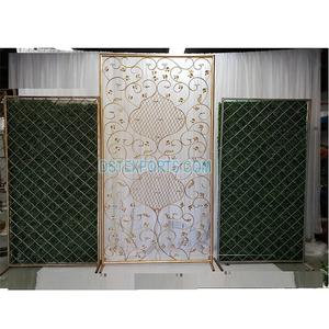 Candelabro de Metal con diseño Floral para escenario, decoración de escenario de boda, pared de Metal, venta al por mayor - Product Image 1