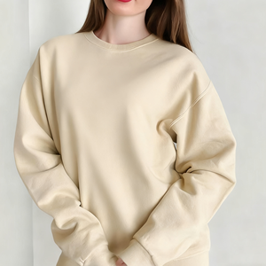 Sudadera Extra Grande Personalizada para Mujer, de Algodón Suave y Felpa, con Estampado Vintage en la Parte Delantera, Transpirable, de Secado Rápido, 180g - Product Image 3