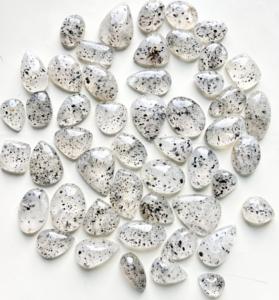 Cabujón de cuarzo de punto negro de alta calidad de grado AAA hecho a mano suave pulido Natural Original Gran Piedra piedras preciosas sueltas - Product Image 4