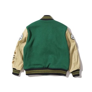 เสื้อแจ็คเก็ตผ้าฟลีซผู้ชายสไตล์เท่ๆสำหรับฤดูหนาวปกตั้งเบสบอลบอมเบอร์หนังดูเท่เครื่องประดับฤดูหนาว - Product Image 2