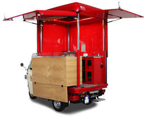 Compre un Triciclo de Comida de 3 Ruedas, Carrito de Comida Móvil, Horno de Pizza, Cuerpo de Acero Inoxidable, Resistente a la Oxidación, Garantía de 5 Años - Product Image 6