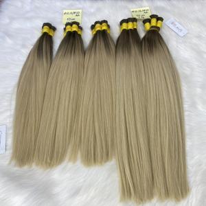 SLAVIC QUALITÉ PREMIUM OMBRE BLONDE NUANCES EXTENSIONS DE CHEVEUX HUMAINS RUSSES CUTICULE ALIGNED - Product Image 5