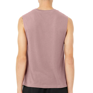 OEM Hauts sans manches pour hommes pour le fitness Vêtements d'entraînement tricotés à séchage rapide Singlets Vêtements de sport respirants personnalisés pour la course - Product Image 2