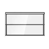 Ventana Eléctrica de Doble Acristalamiento con Aislamiento Térmico, de Aluminio, Silenciosa, con Control por Aplicación y Motor Eléctrico, Estilo Moderno