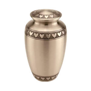 Offre Spéciale urnes funéraires en métal personnalisées meilleure qualité pot de cendres en métal fait à la main de luxe urnes funéraires en aluminium pour cendres humaines - Product Image 3