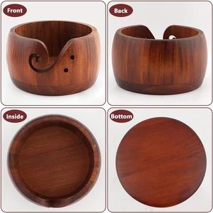 Cuenco decorativo de madera de diseño, bandeja de centro de mesa artística hecha a mano, acento de mesa elegante para el hogar, la cocina o la decoración de la sala de estar - Product Image 4