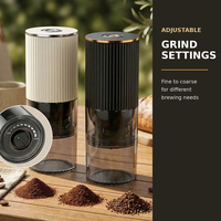 Moulin à café électrique portable rechargeable avec meule en céramique réglable Type C 1200mAh