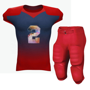 Uniforme de Fútbol Americano de Manga Corta de Secado Rápido de Alta Calidad, 100% Poliéster, Personalizado por Sublimación, Servicio OEM - Product Image 1
