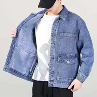 Blousons en jean haute performance 2025 pour hommes, imperméables, coupe-vent et respirants, style décontracté, streetwear, avec poches boutonnées, pour l'automne