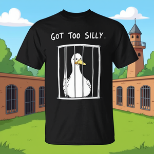 Camiseta Personalizable con Humor Carcelario de Silly Goose Got Too Silly para Promociones Personalizadas - Product Image 3