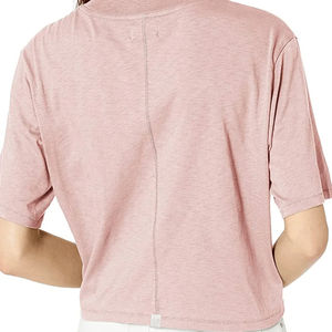 Camisetas cortas atractivas para mujer de nueva fábrica, diseño teñido liso a la moda a bajo precio con Top corto para mujer de talla Premium - Product Image 5