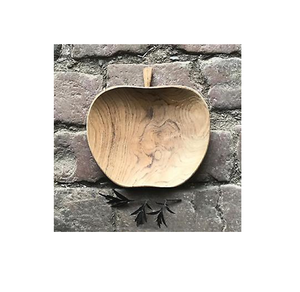 Frutero de forma redonda de madera decorativo moderno para utensilios de cocina, ensaladera, hogar y hoteles, cuencos para servir comida y aperitivos - Product Image 1