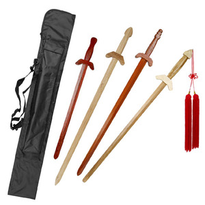 Espada Decorativa Masónica de Madera con Funda de Cuero 29.5 NUEVOS ESTILOS Y DISEÑOS EN 2025 Espada Japonesa Artes Marciales Juegos de Fundas de Madera - Product Image 1