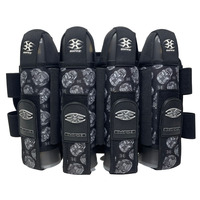 Harnais de paintball vertical léger à 4 compartiments, design camouflage personnalisé, en polyester respirant - Battle Pack Pods Paintball