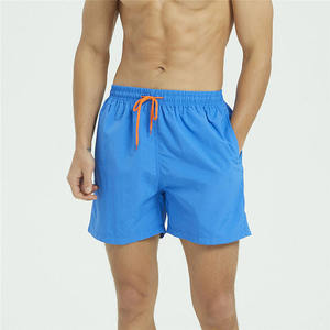 Shorts de bain pour hommes, plage, surf, séchage rapide, légers, doux, respirants, taille élastique, toile 100% coton, confortables, été - Product Image 1