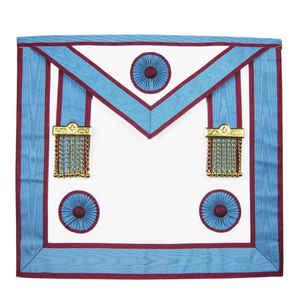 Delantal masónico Mark Masters Mason de calidad superior Delantal masónico Regalia hecho a medida a la venta - Product Image 1