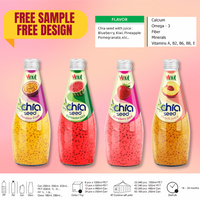 Vietnam Fabrikant Chia Zaad Sap Drinken 290Ml-Gratis Monster & Design, Groothandel Beste Prijs, Oem/Odm