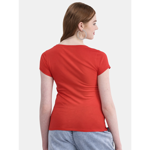 Camiseta de algodón 100% con diseño de logotipo personalizado OEM, camiseta informal de talla grande de manga corta con cuello redondo y color limón para mujer - Product Image 6