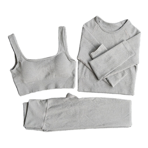 Traje de Yoga Ajustado de Alta Calidad para Mujer, Espalda Cruzada, Color Nude, Cintura Elástica, Color de Contraste, Ropa Deportiva para Fitness, Sólido 2026 - Product Image 2