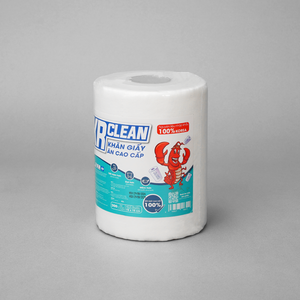 Serviettes de table vietnamiennes blanches à 1 pli de qualité supérieure pour restaurants Le tissu non tissé de style rouleau offre une capacité d'absorption abordable - Product Image 1