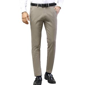 Fabricant de pantalons chino en coton personnalisés pour hommes, coupe ajustée, fabriqués en usine, avec des pantalons chino respirants à bas quantité minimale de commande et bon marché - Product Image 3