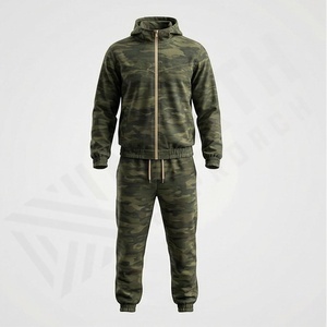 Ensemble de survêtement de jogging deux pièces OEM de haute qualité pour homme, coupe décontractée, respirant et imperméable, en nylon, idéal pour l'entraînement - Product Image 1