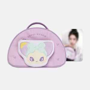 Set de Bolsas de Cosméticos KKYU-NYANG Edición NMIXX, Bolsa Organizadora de Maquillaje Holográfica Portátil con Personajes y Diseño de Lazo - Product Image 1