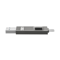 3-in-1 sidik jari terenkripsi USB Flash Drive 64GB untuk 256GB logam Pen Drive USB Stick Flash Drive untuk iPhone untuk iPad untuk Windows