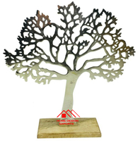 Ensemble de 3 bougeoirs en forme d'arbre décor de Noël meilleure vente décor à la maison vente chaude décoratif Antique fini