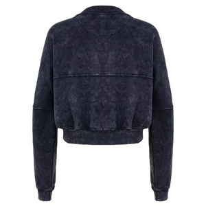 Chándal de lavado ácido con cremallera para mujer, chaqueta de bombardero, Jogger de pierna recta, traje de 2 piezas para correr, chándal de Fitness 2026 - Product Image 5