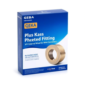 GEKA Plus K Brass Threaded Fitting 3/4\" External Thread for Garden Water Connectors - Product Image 2