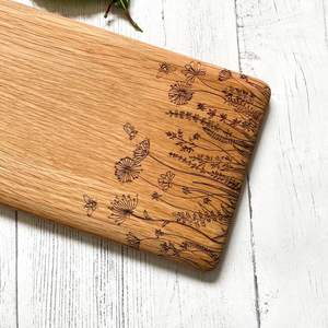 Planche à découper en bois d'acacia naturel la plus vendue à la main avec poignée planche à découper de légumes bon marché pour la cuisine - Product Image 6