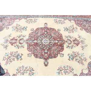 Alfombra de 6.46x9.4 pies, Alfombra Turca Vintage, Alfombra de Lana Roja - Product Image 4